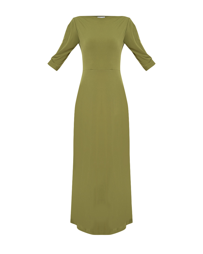 Amoris 3/4 Sleeves Maxi Dress