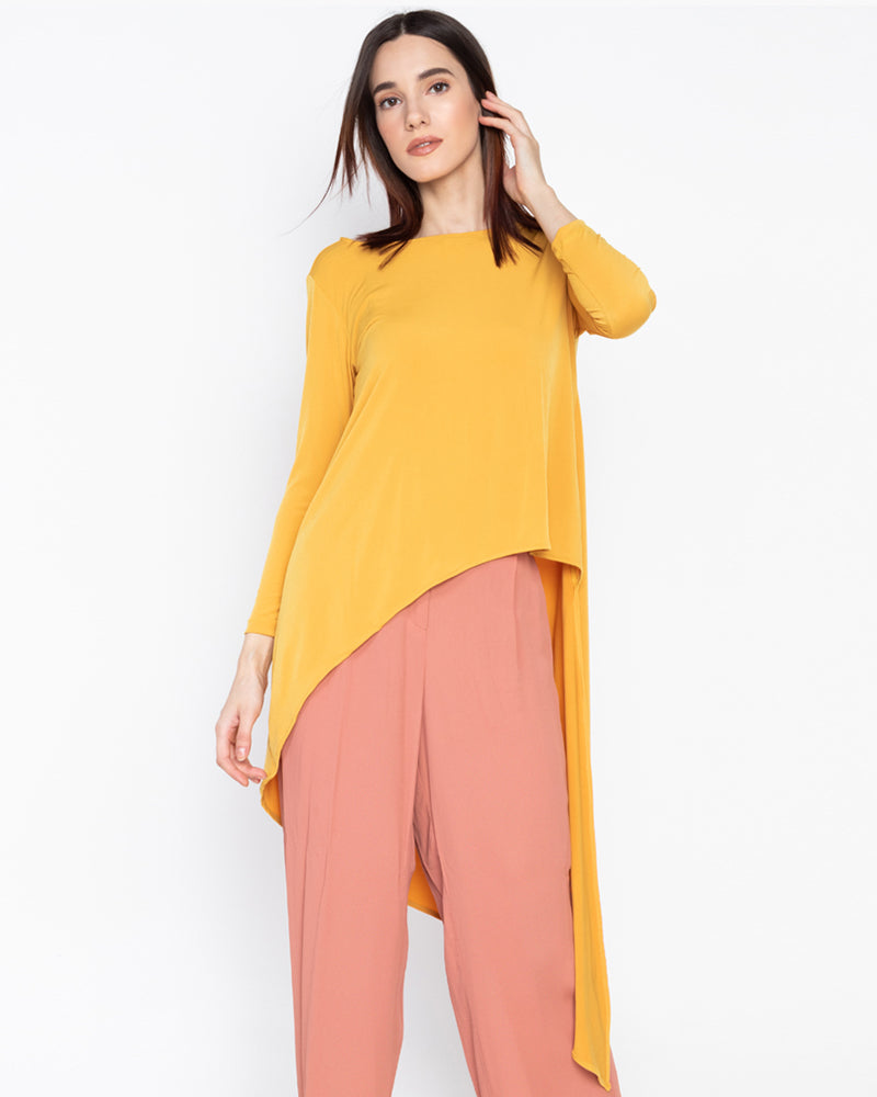 Antonella Asymmetric Jersey Top
