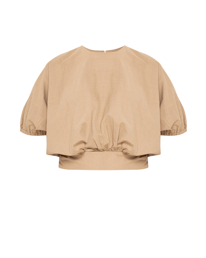 Atiana Self-Tie Back Linen Top