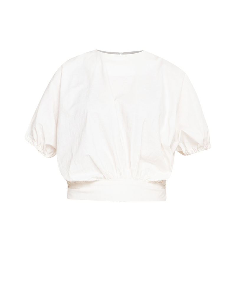 Atiana Self-Tie Back Linen Top