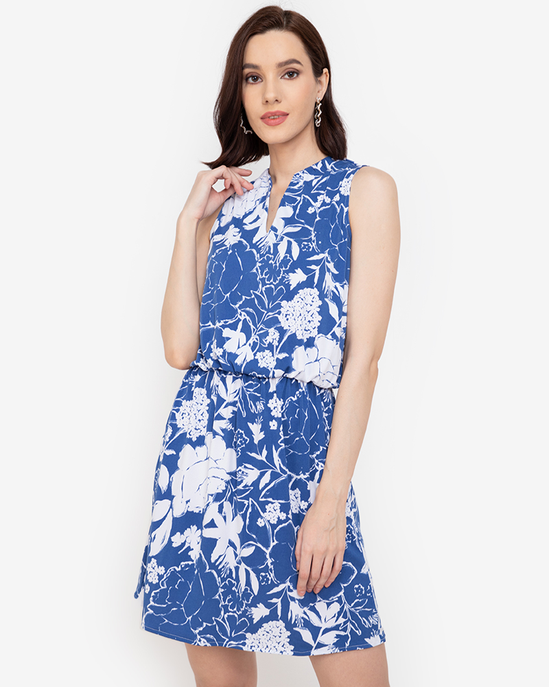Ava Floral Sleeveless Dress