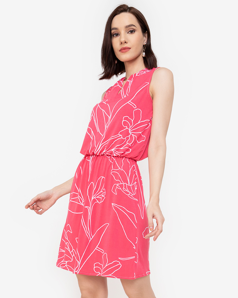 Ava Floral Sleeveless Dress