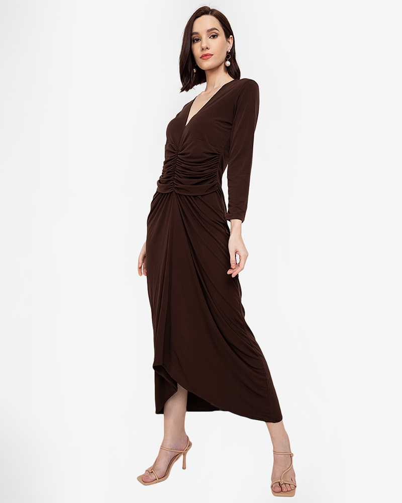 Benita Shirred Waist Maxi Dress