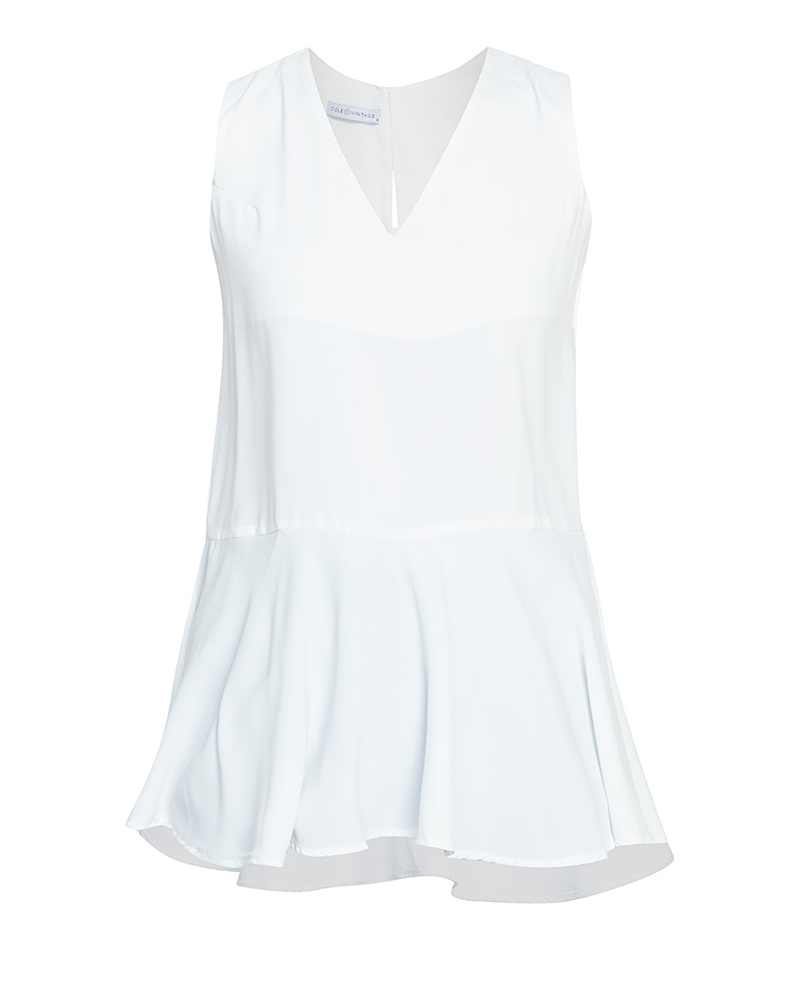 Brena Sleeveless Crepe Stretch Top