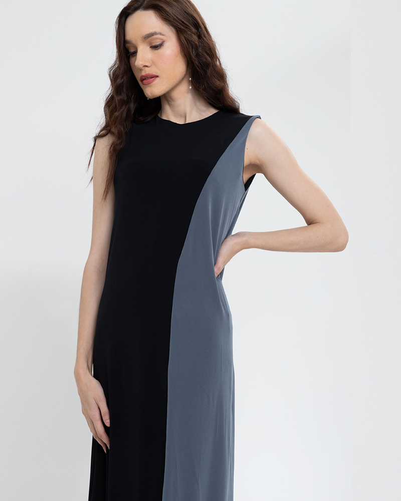 Celinka Two-Tone Maxi Dress