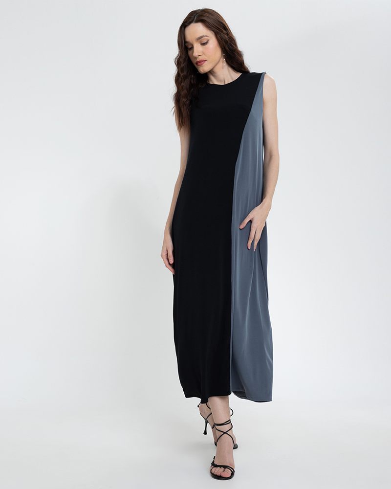 Celinka Two-Tone Maxi Dress