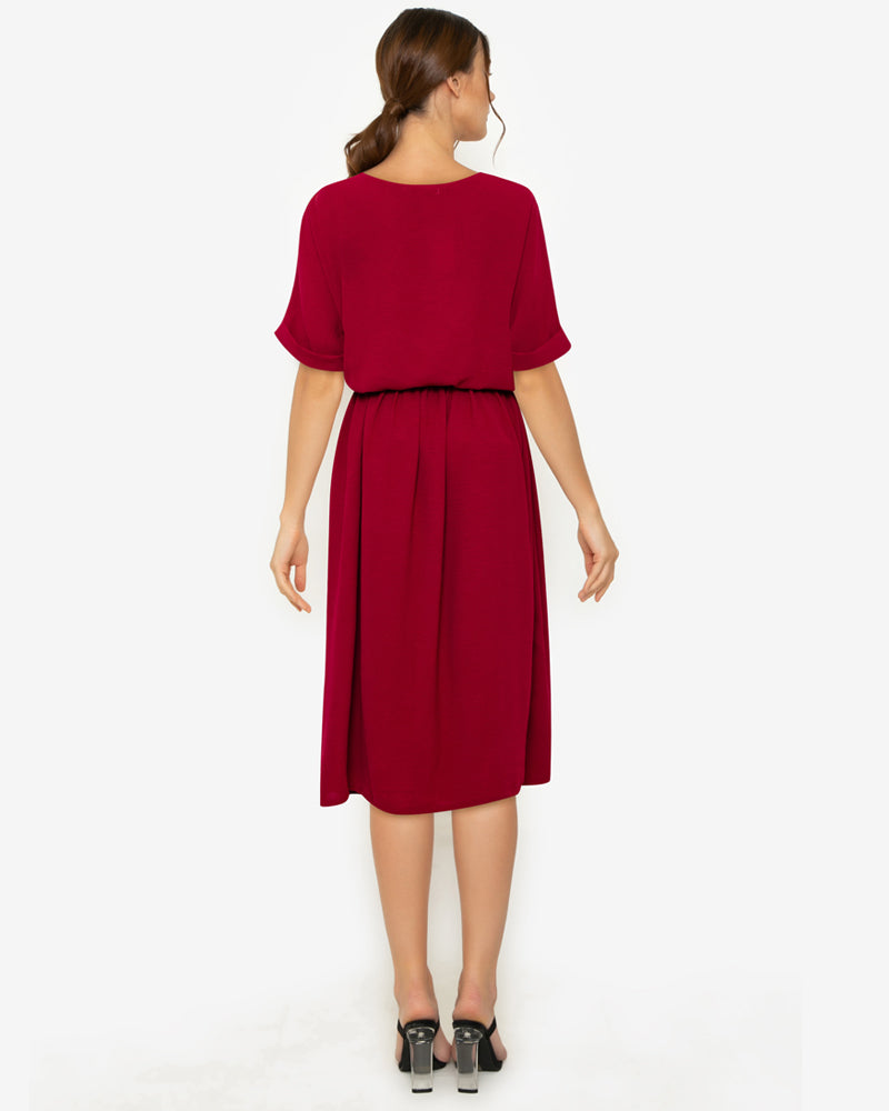 Coralie Belted Relaxed Short Dress