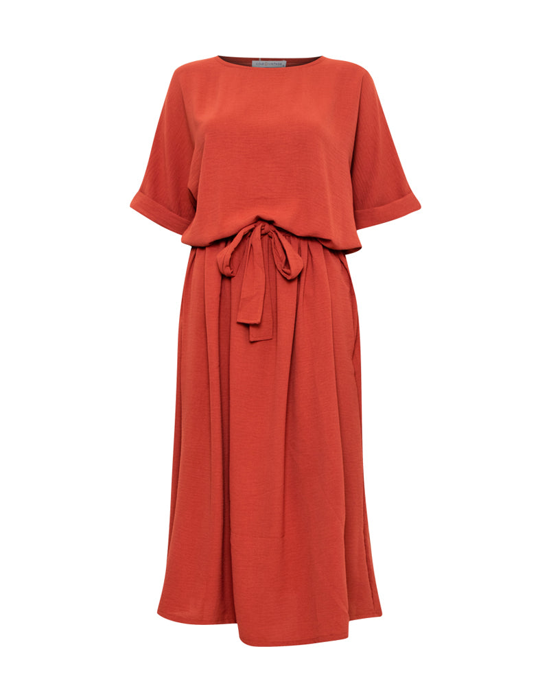 Coralie Belted Relaxed Short Dress