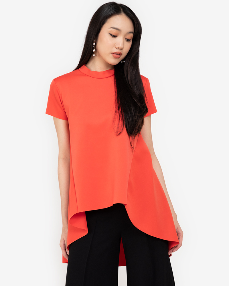 Coreen Mock Neck Top - Cole Vintage