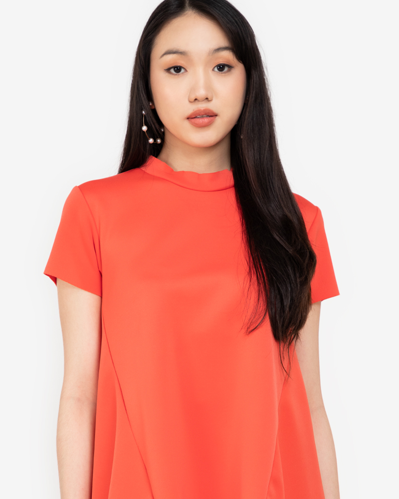 Coreen Mock Neck Top - Cole Vintage