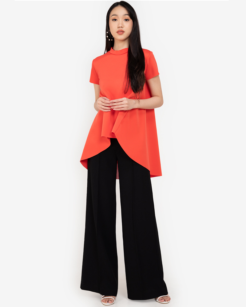 Coreen Mock Neck Top - Cole Vintage