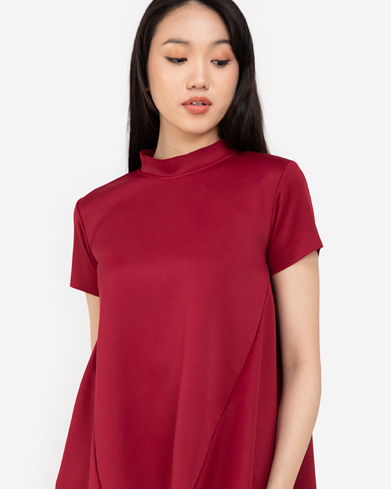 Coreen Mock Neck Top - Cole Vintage