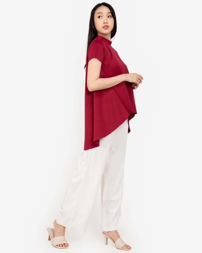 Coreen Mock Neck Top - Cole Vintage