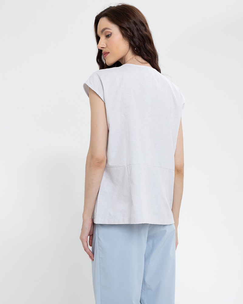 Elara Front Pocket Tunic Top