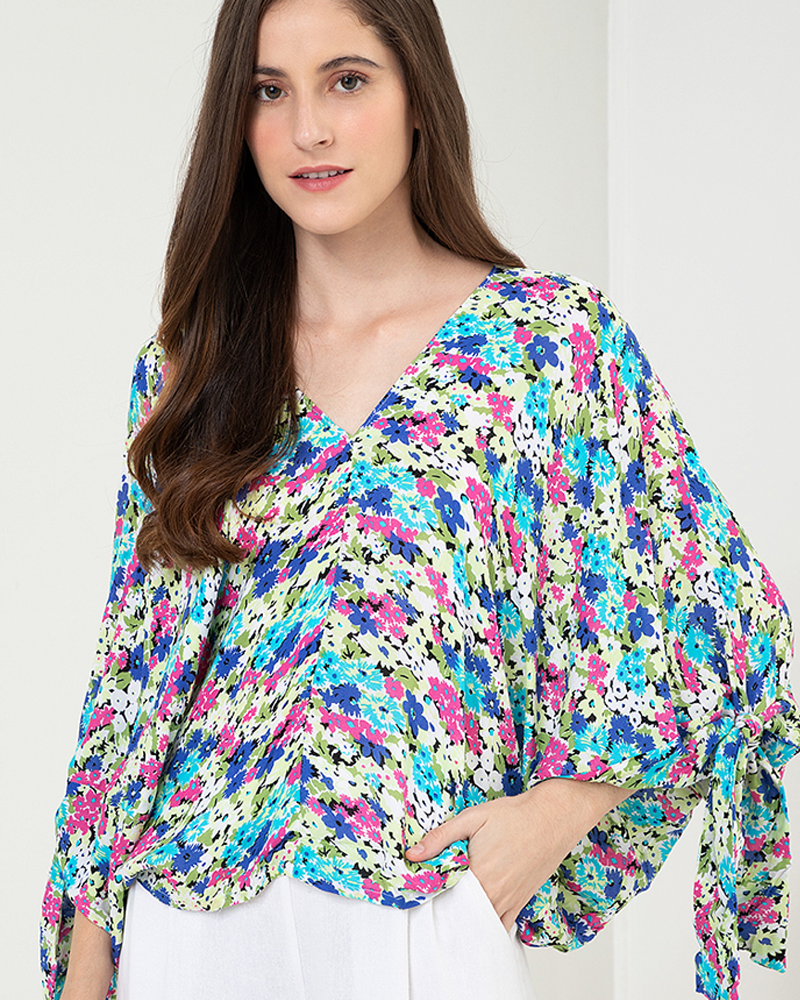 Emilia Chiffon V-Neckline Top