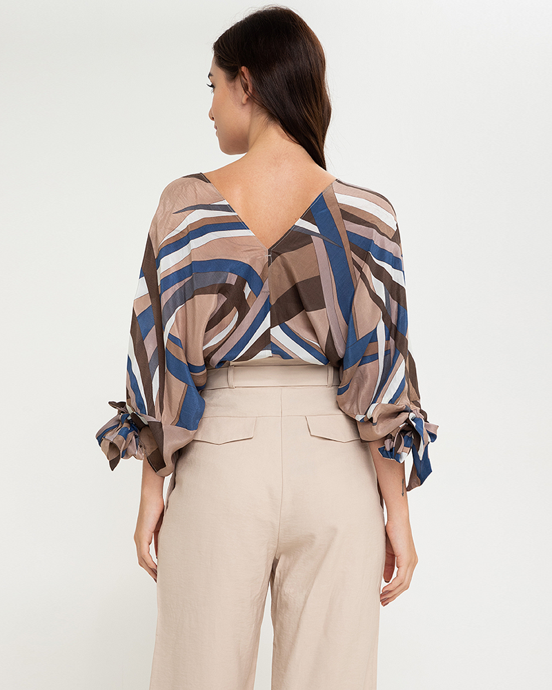 Emilia Chiffon V-Neckline Top