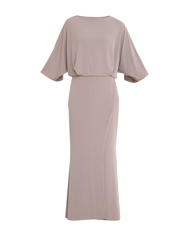 Esme Batwing Sleeves Jersey Maxi Dress
