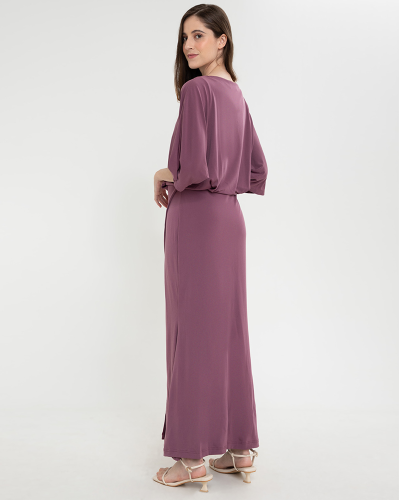 Esme Batwing Sleeves Jersey Maxi Dress