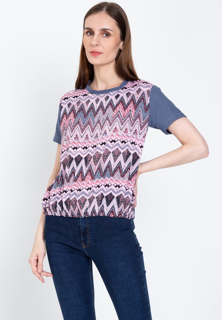 Adeya Gartered Hem Cotton Top