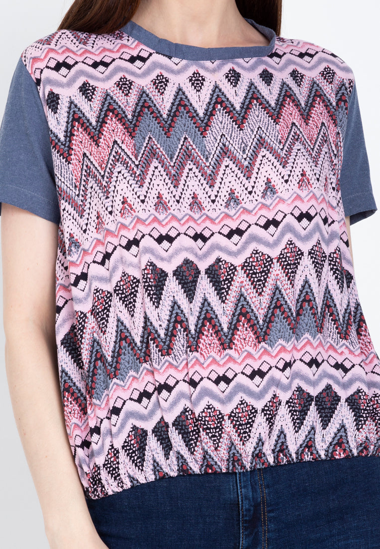 Adeya Gartered Hem Cotton Top