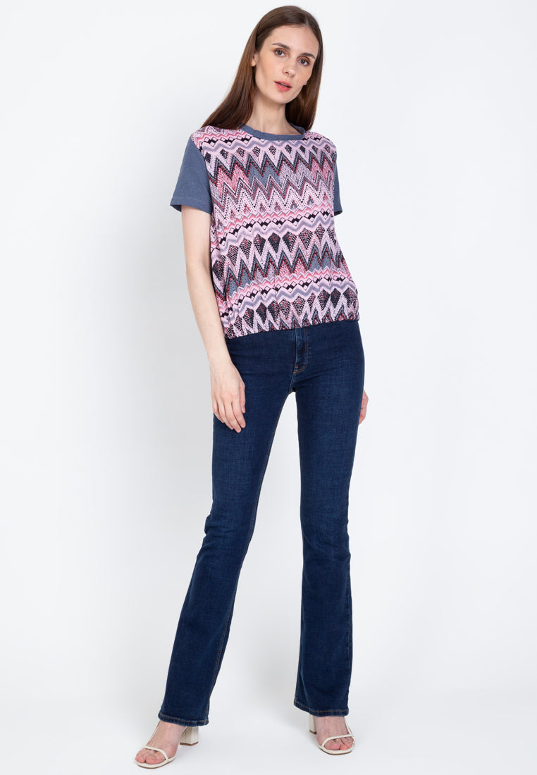 Adeya Gartered Hem Cotton Top