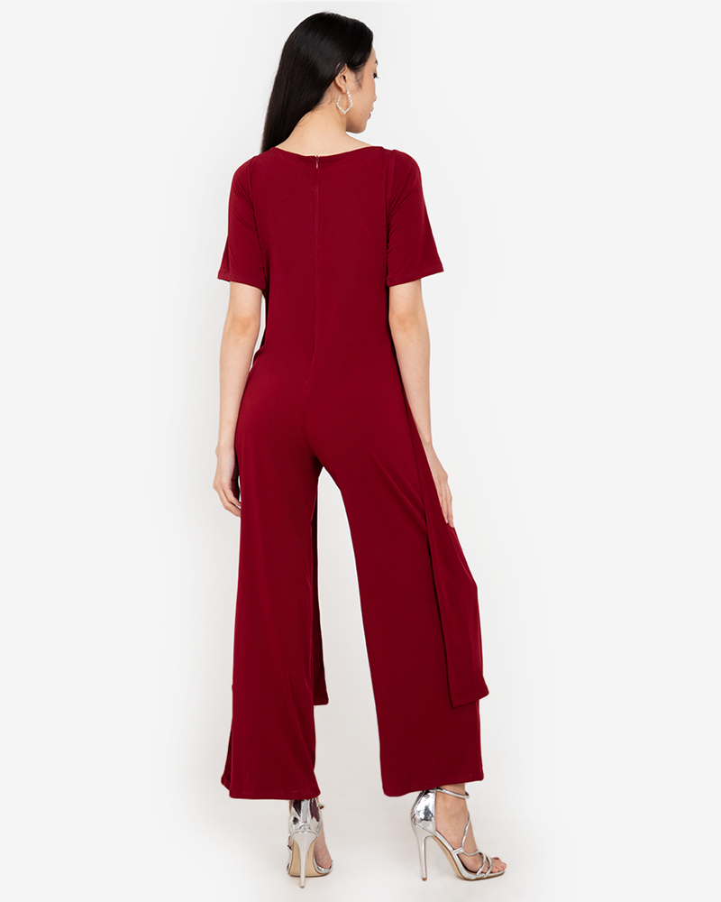 Felein Overlay Wide-Leg Jumpsuit