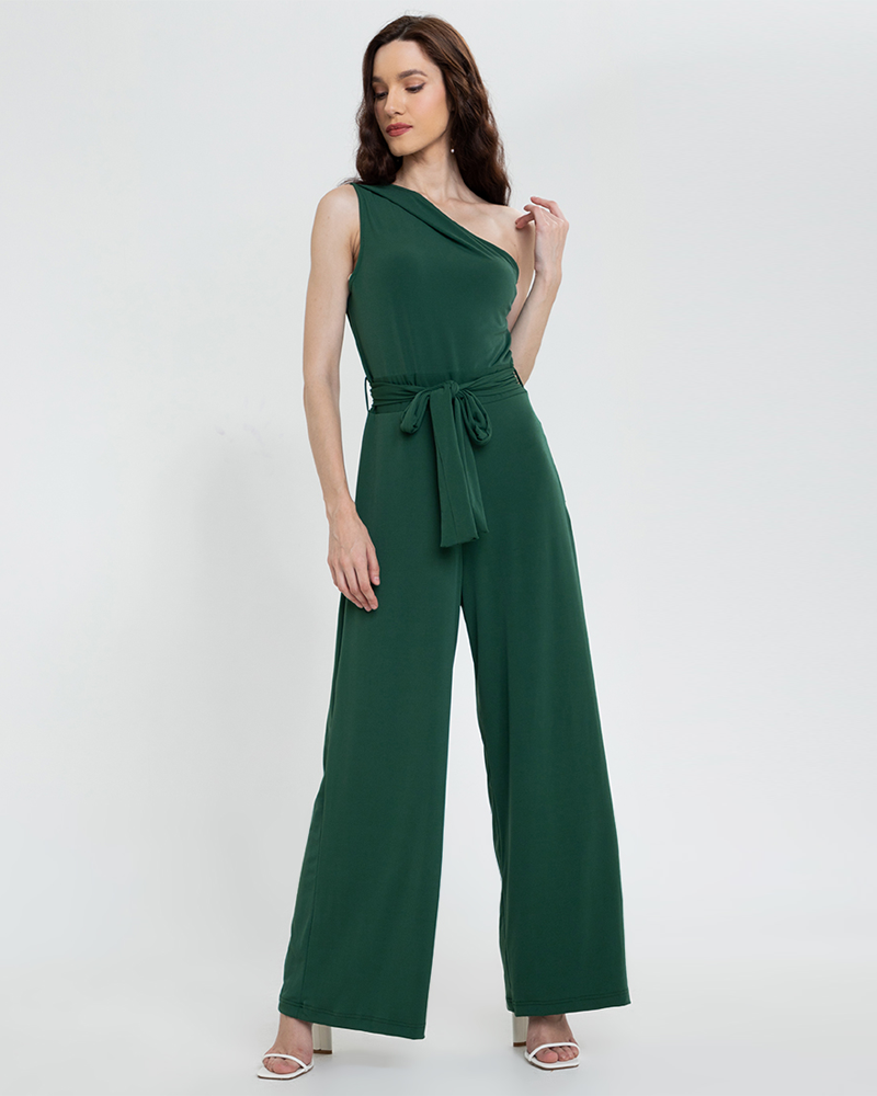 Filippa Assymetic Sleeves Jersey Jumpsuit