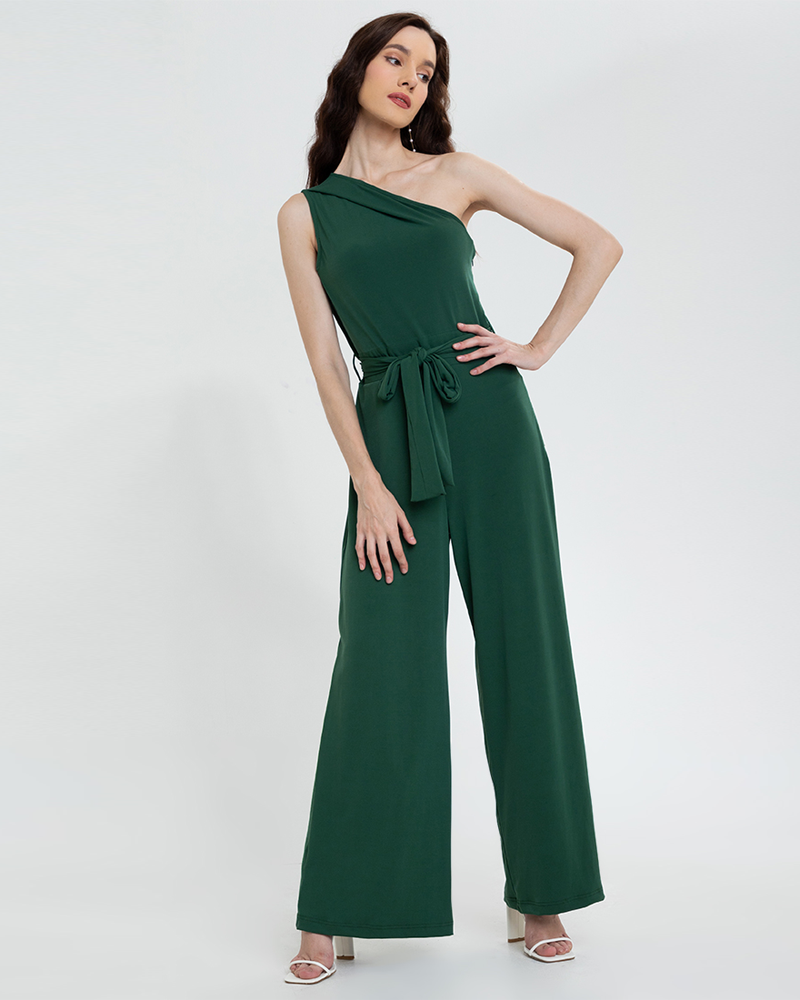 Filippa Assymetic Sleeves Jersey Jumpsuit