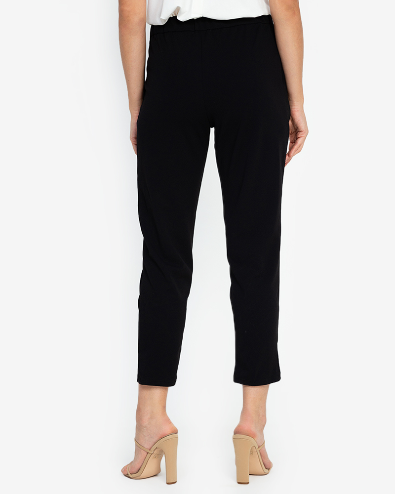 Glynne Front-Pleat Tailored Pants