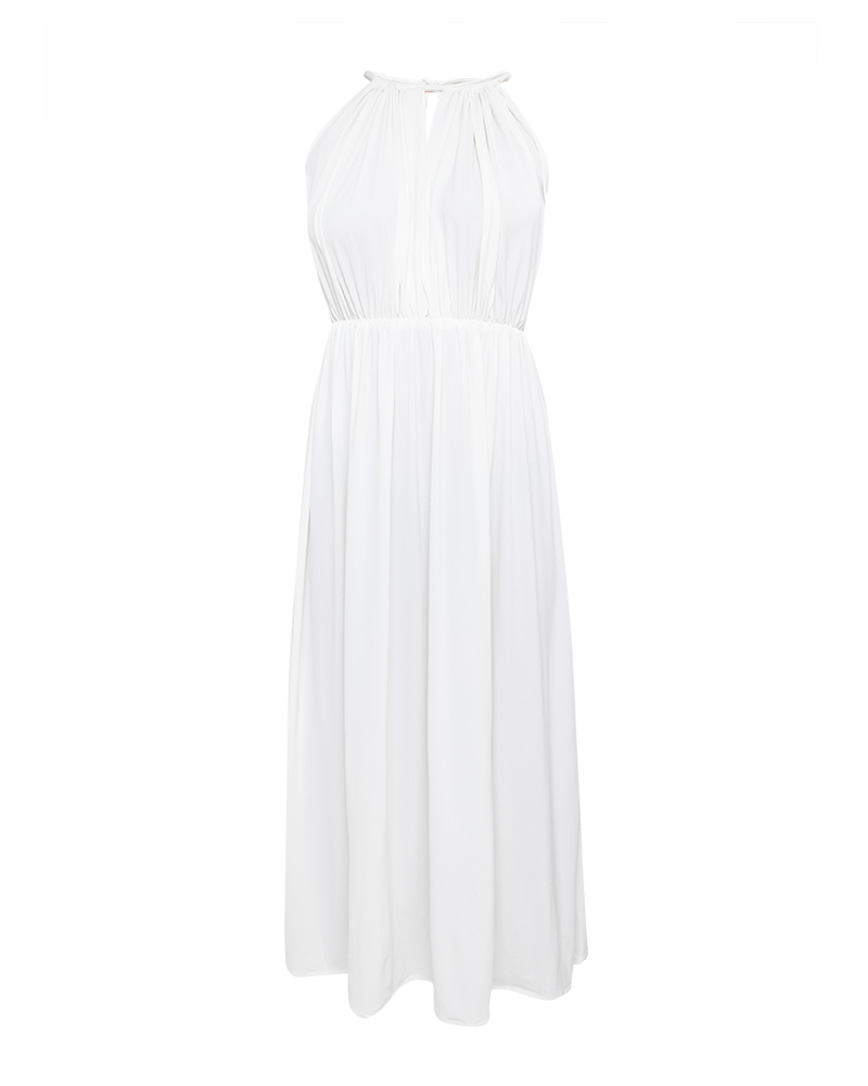 Guistina Halter Neckline Jersey Maxi Dress