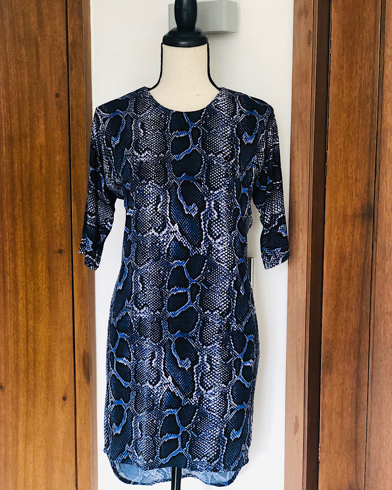 Hope Snakeskin Printed Dress
