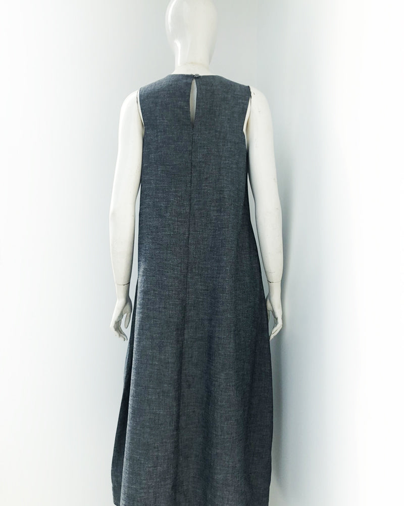 Imogen Halter Sleeves Maxi Dress