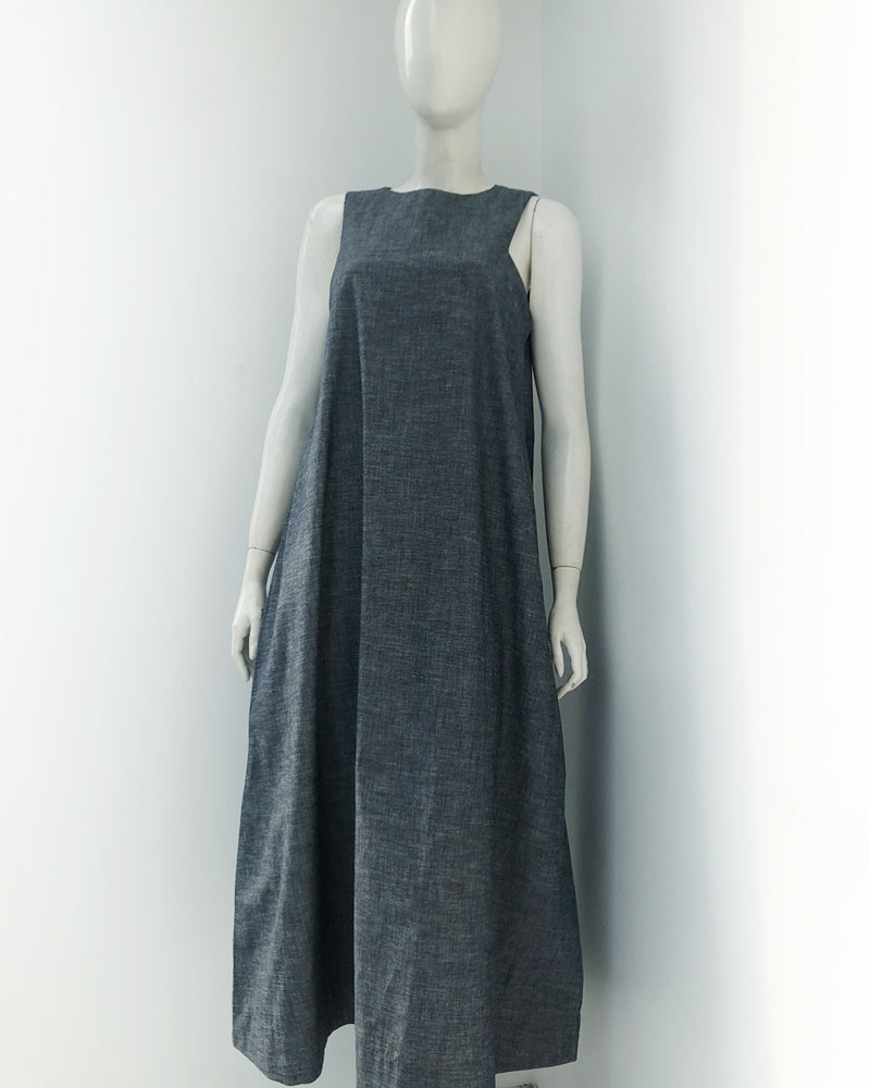 Imogen Halter Sleeves Maxi Dress