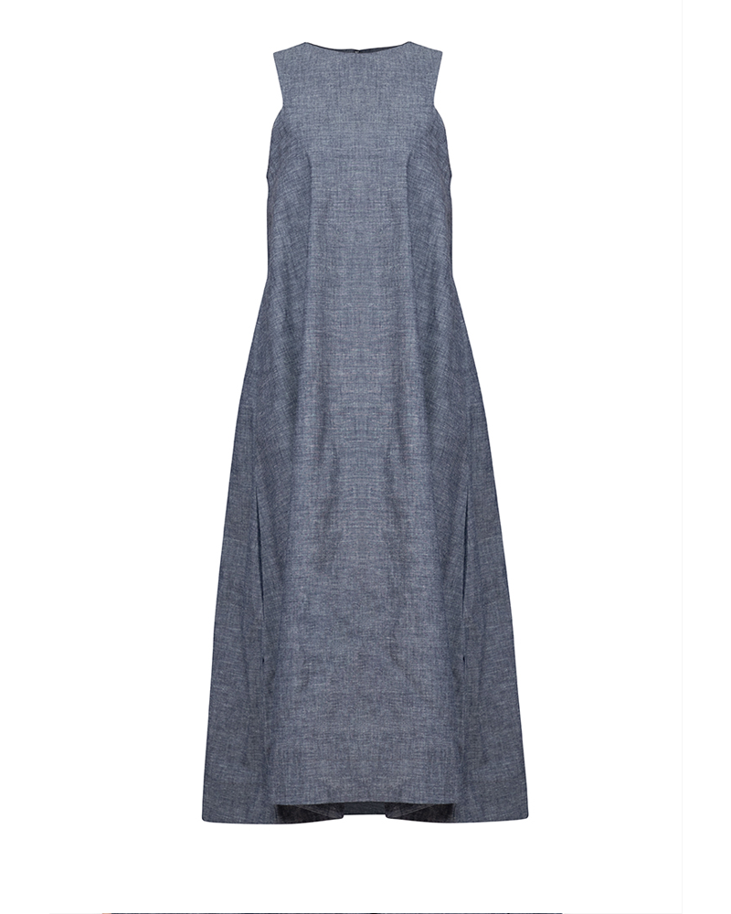 Imogen Halter Sleeves Maxi Dress