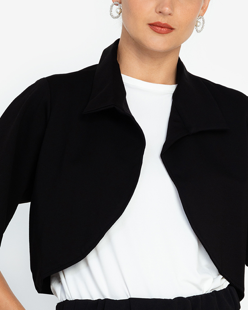 Irania Short Sleeve Cropped Coat