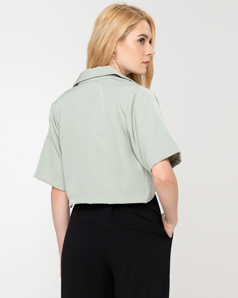 Irania Short Sleeve Cropped Coat