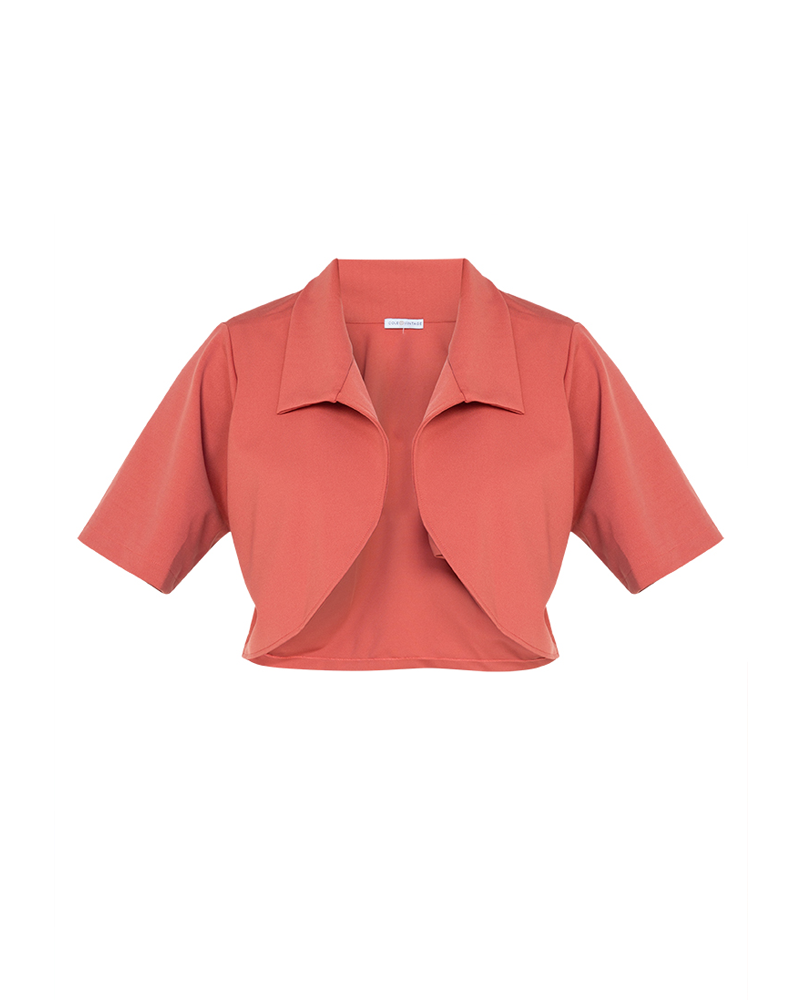 Irania Short Sleeve Cropped Coat