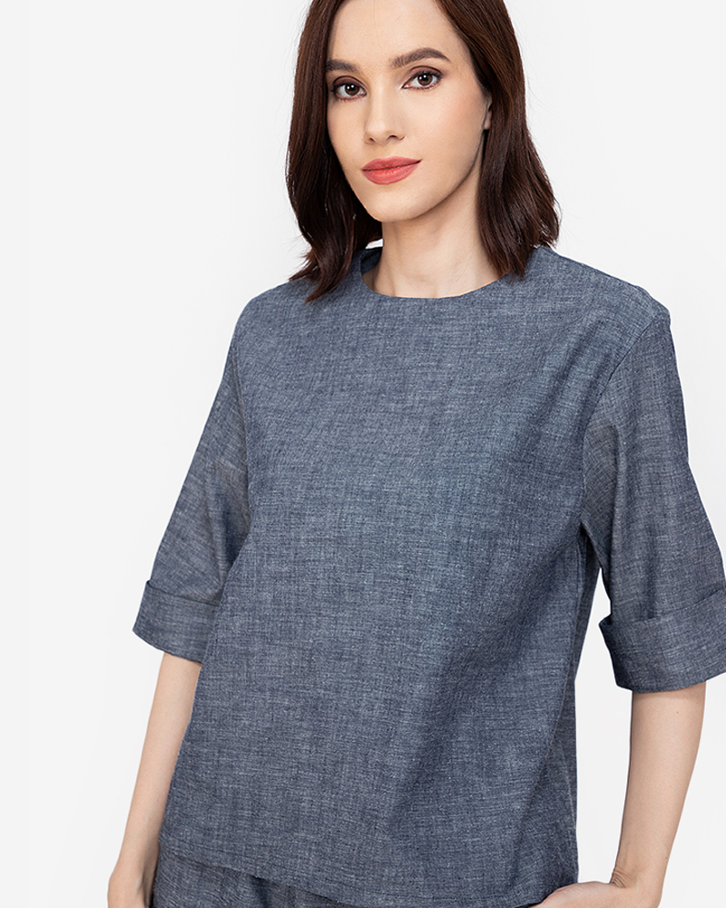 Isabella Chambray Lounge Set