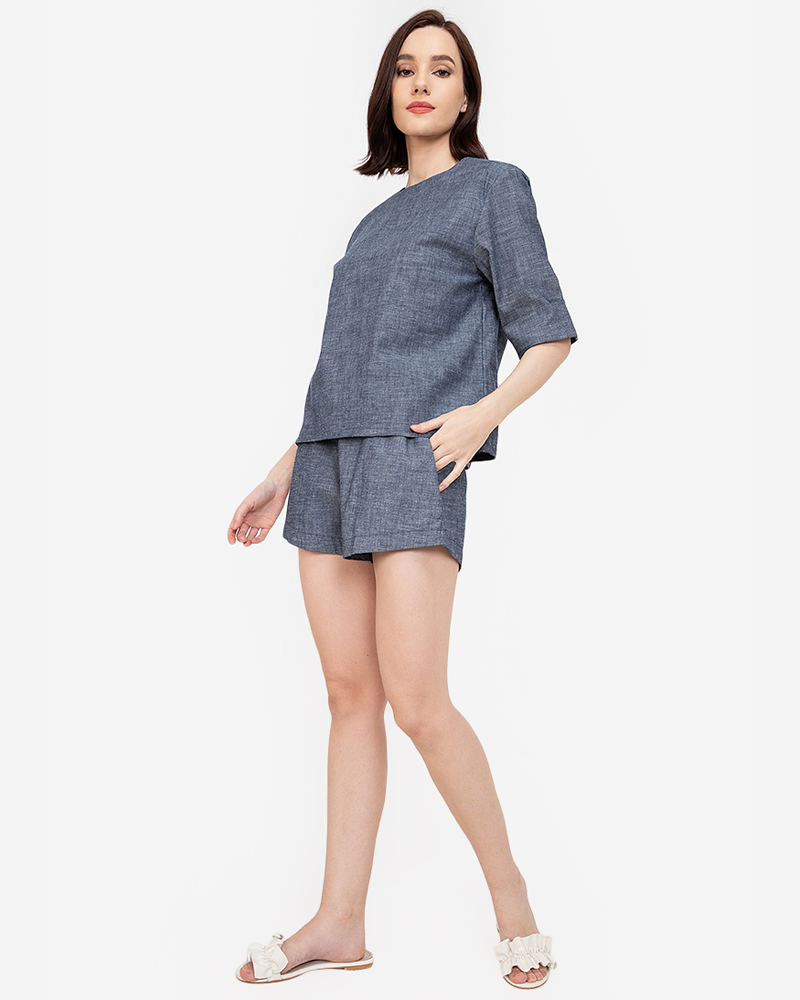 Isabella Chambray Lounge Set