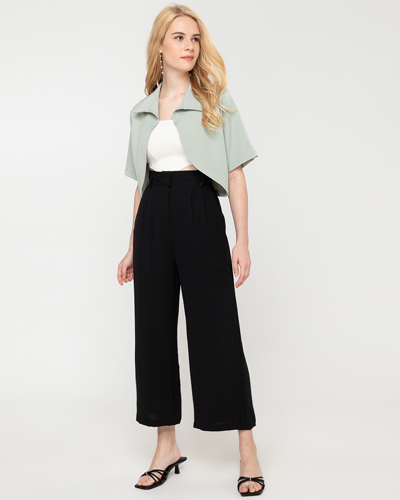 Itzel High-Waisted Tapered Pants