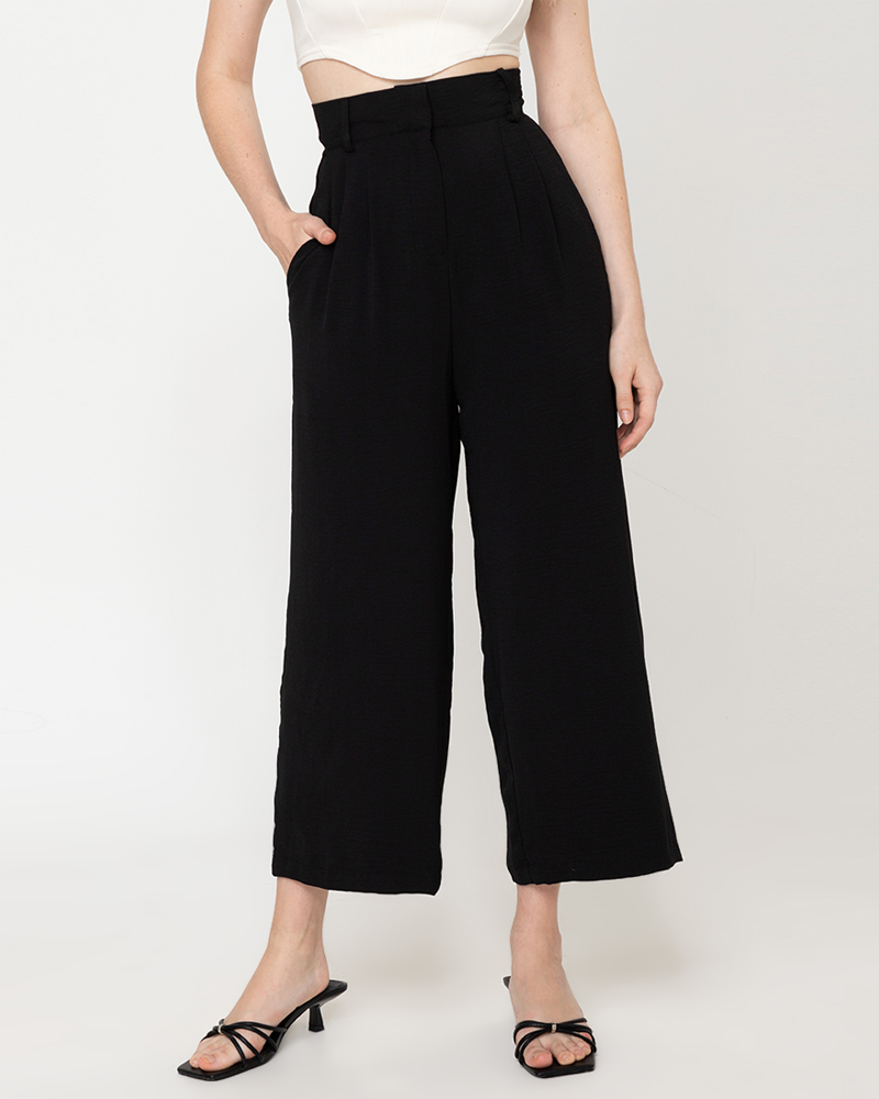 Itzel High-Waisted Tapered Pants