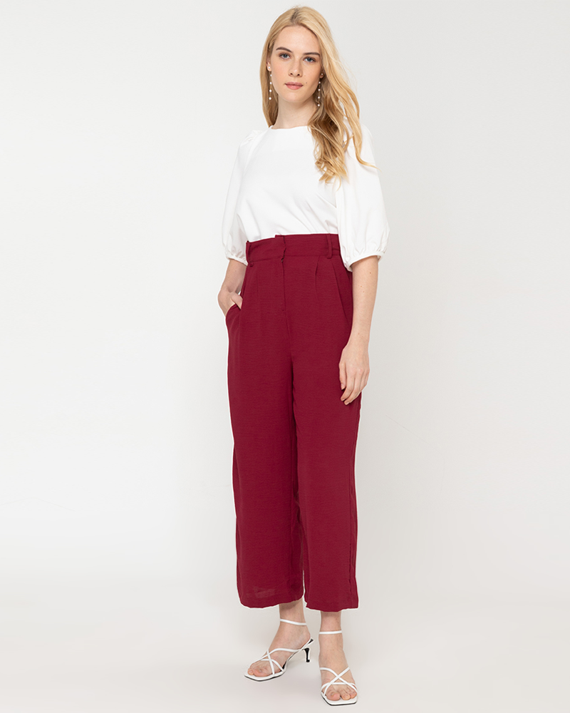 Itzel High-Waisted Tapered Pants