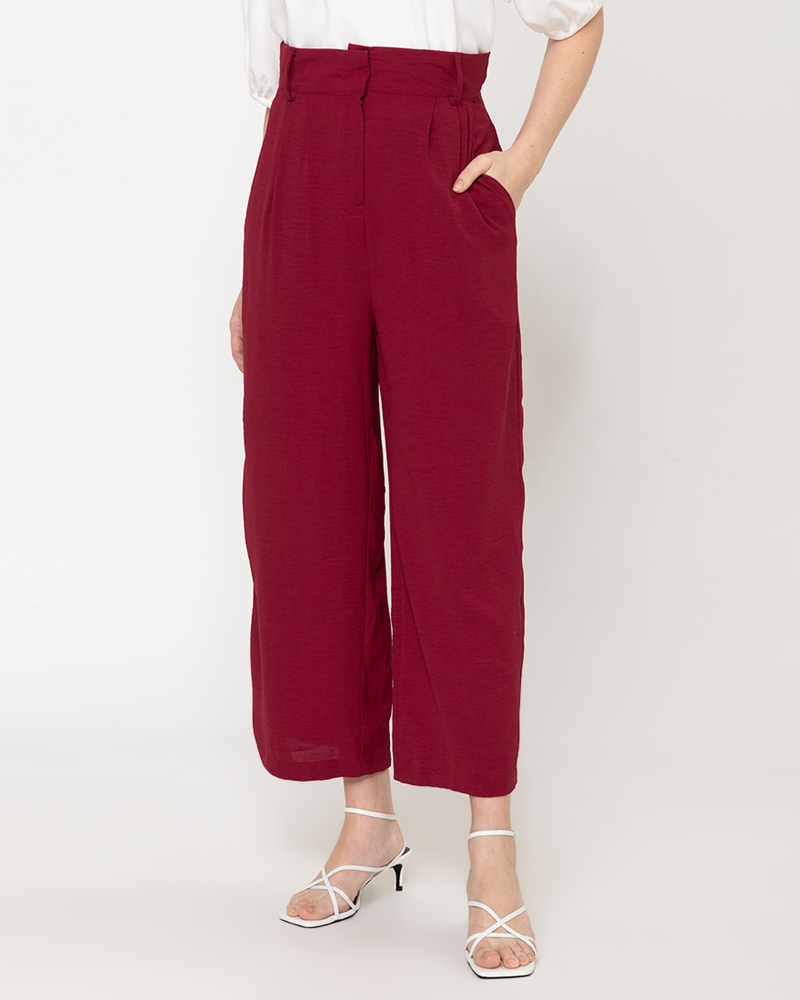 Itzel High-Waisted Tapered Pants