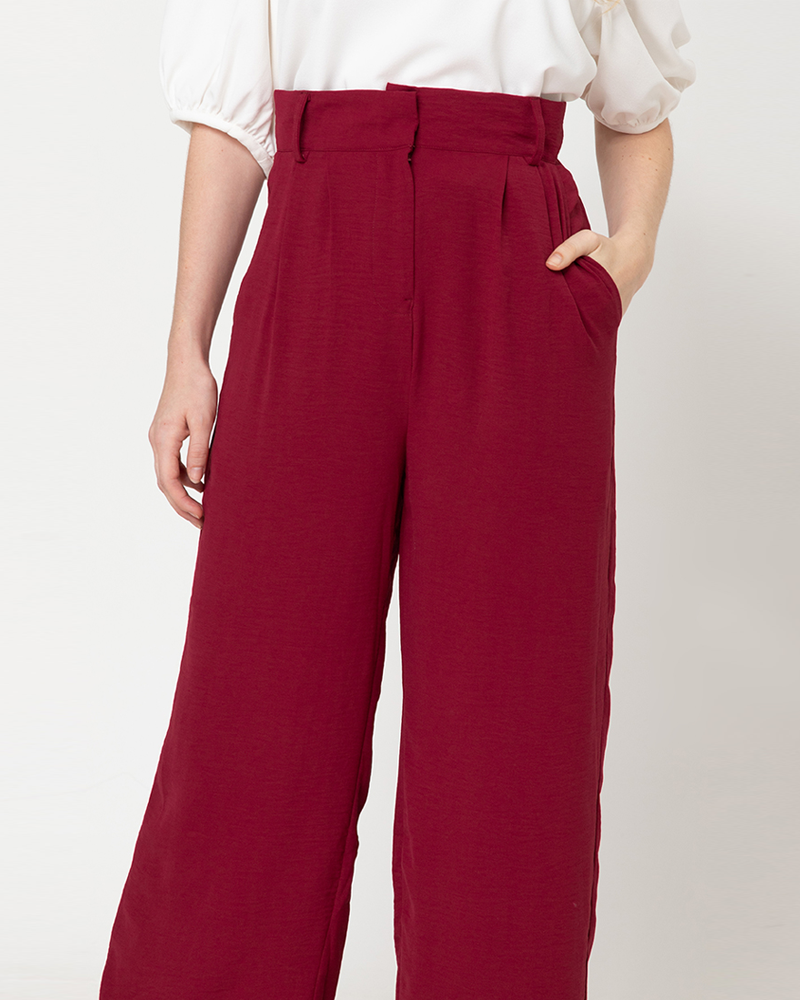 Itzel High-Waisted Tapered Pants