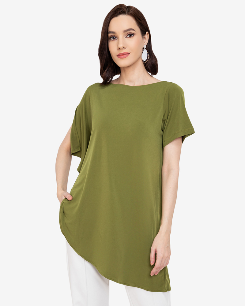 Juliana Long Asymmetrical Top