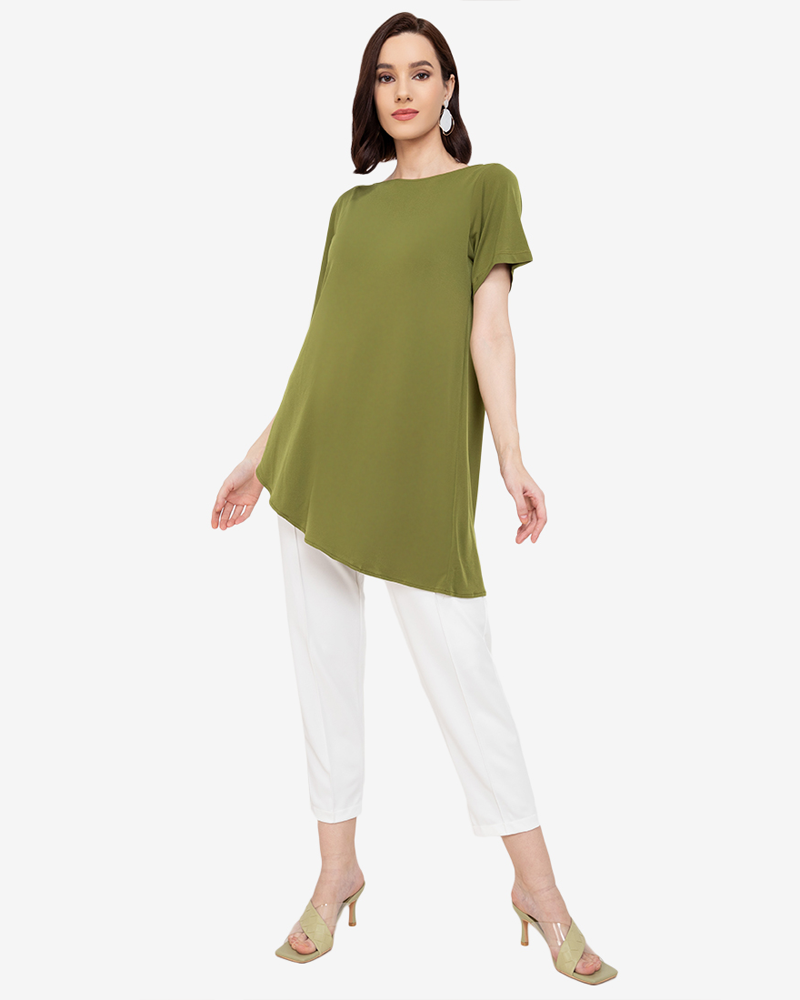 Juliana Long Asymmetrical Top