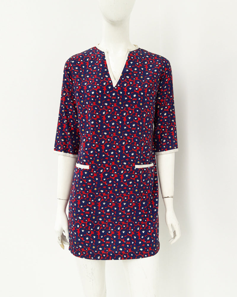 Jenna Zip-Pocket Tunic Mini Dress