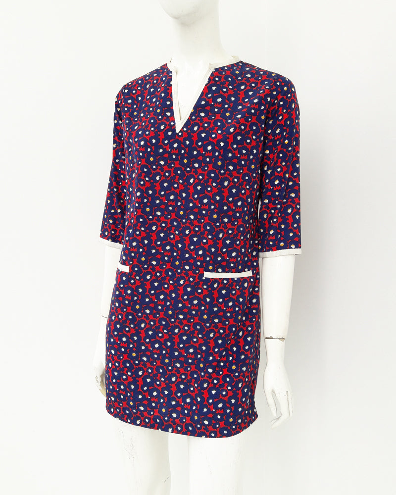 Jenna Zip-Pocket Tunic Mini Dress