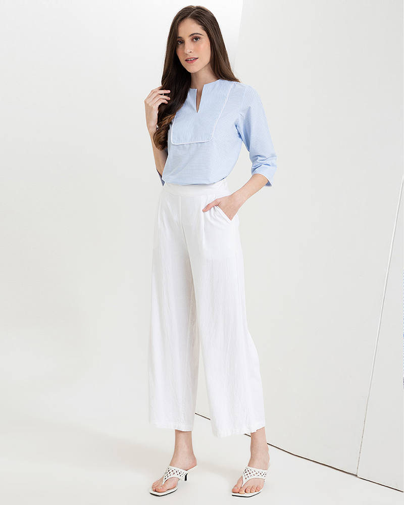 Lareina Elbow Sleeve Tunic Top