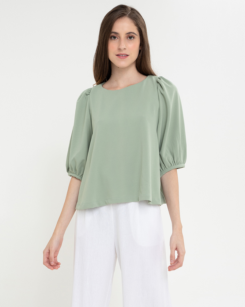 Lexi Puffed Sleeves Loose Top